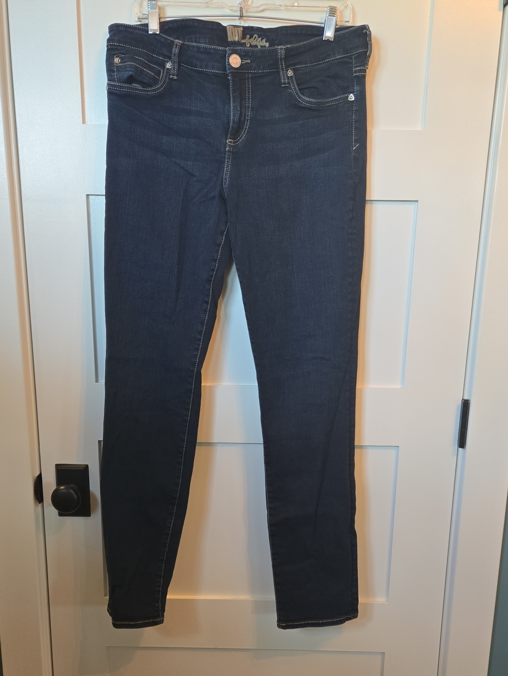Kut from the Kloth Dark Blue Dianna Skinny Jeans for Women 12